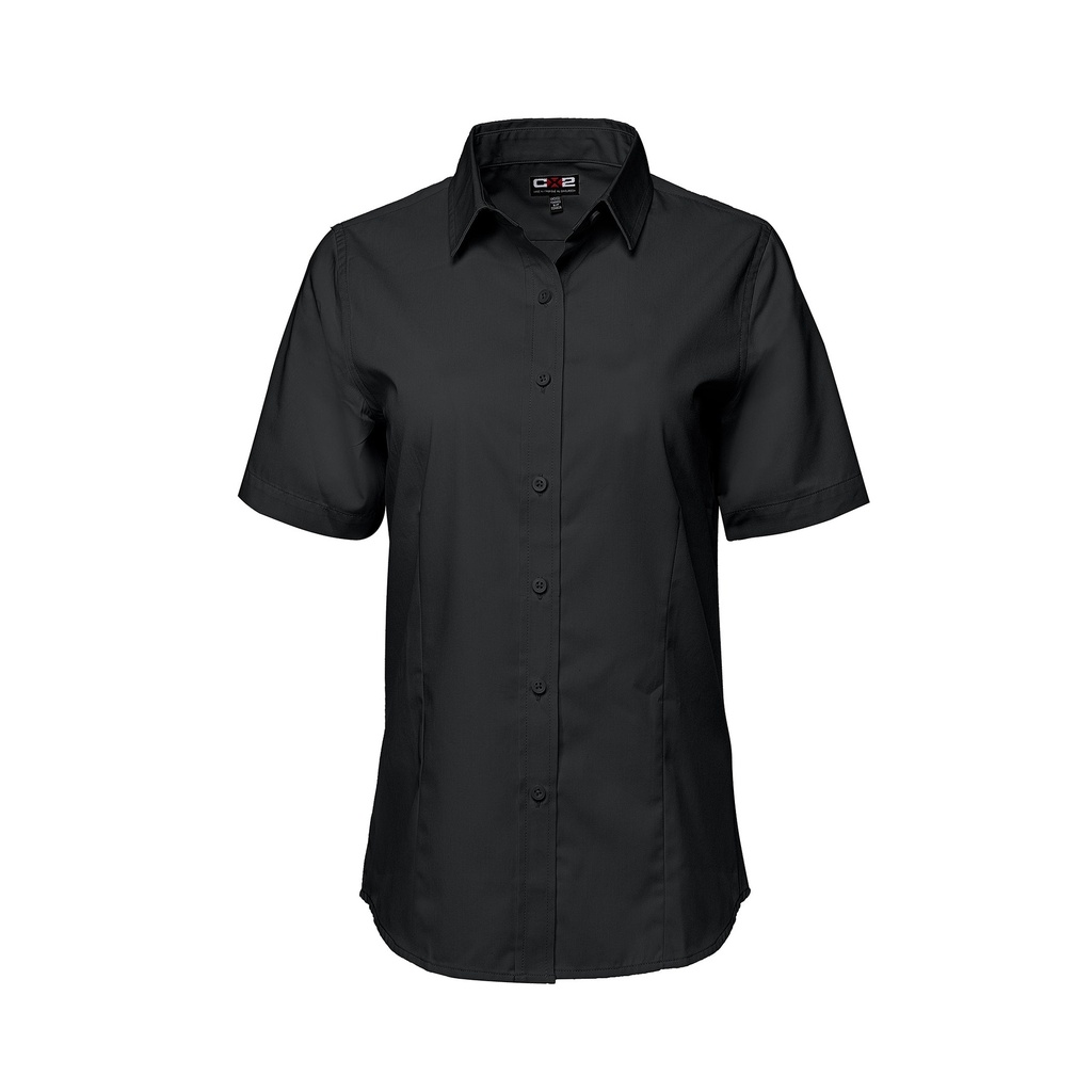 CX2 Poly Cotton Twill Short Sleeve Easy-Care Shirt pour Femmes